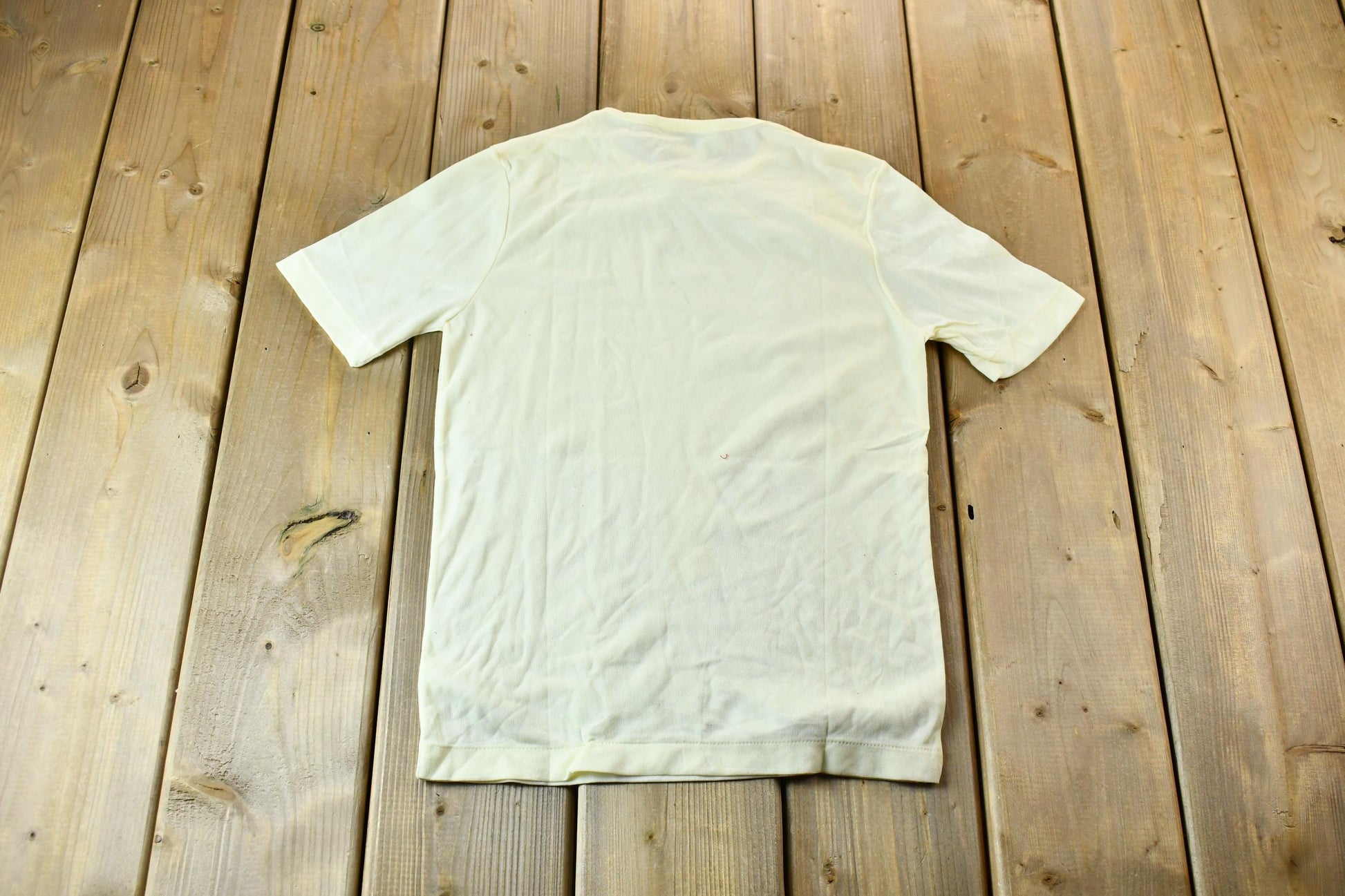 Vintage 1990s Light Yellow Helen Sue Extra Soft Single Stitch Blank T-Shirt