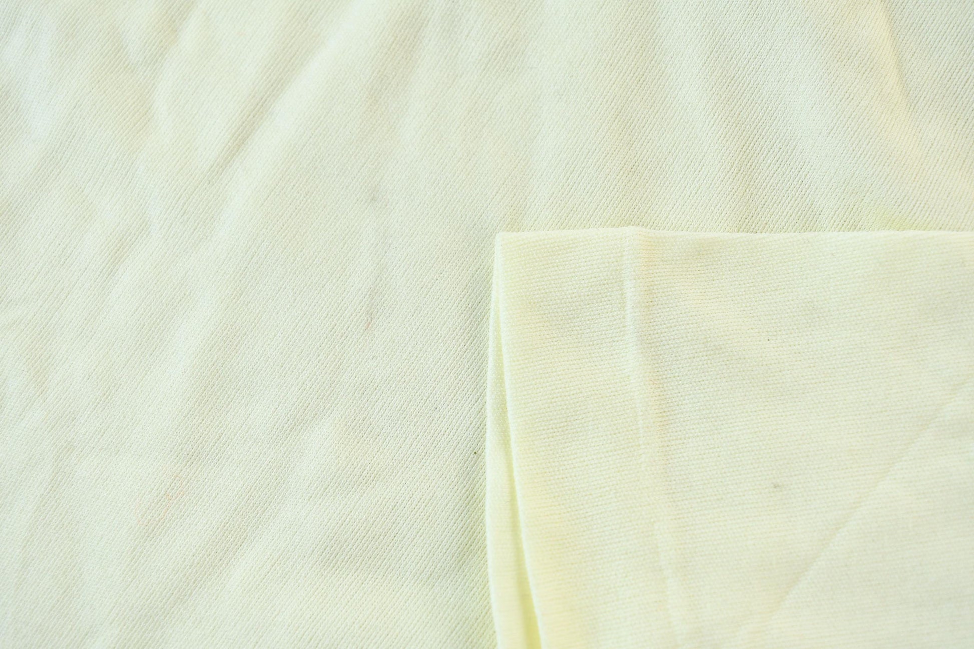 Vintage 1990s Light Yellow Helen Sue Extra Soft Single Stitch Blank T-Shirt