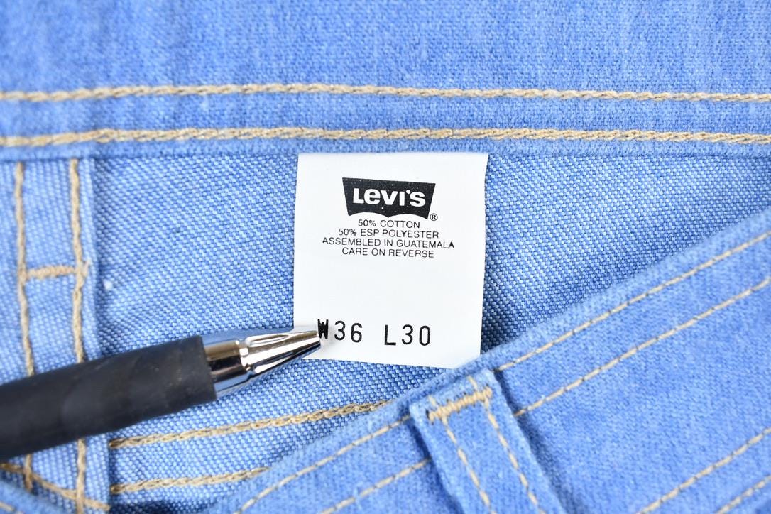 Vintage 1990s Levis 540 Comfort Bronze Tab Denim Jeans Size 34 x 29