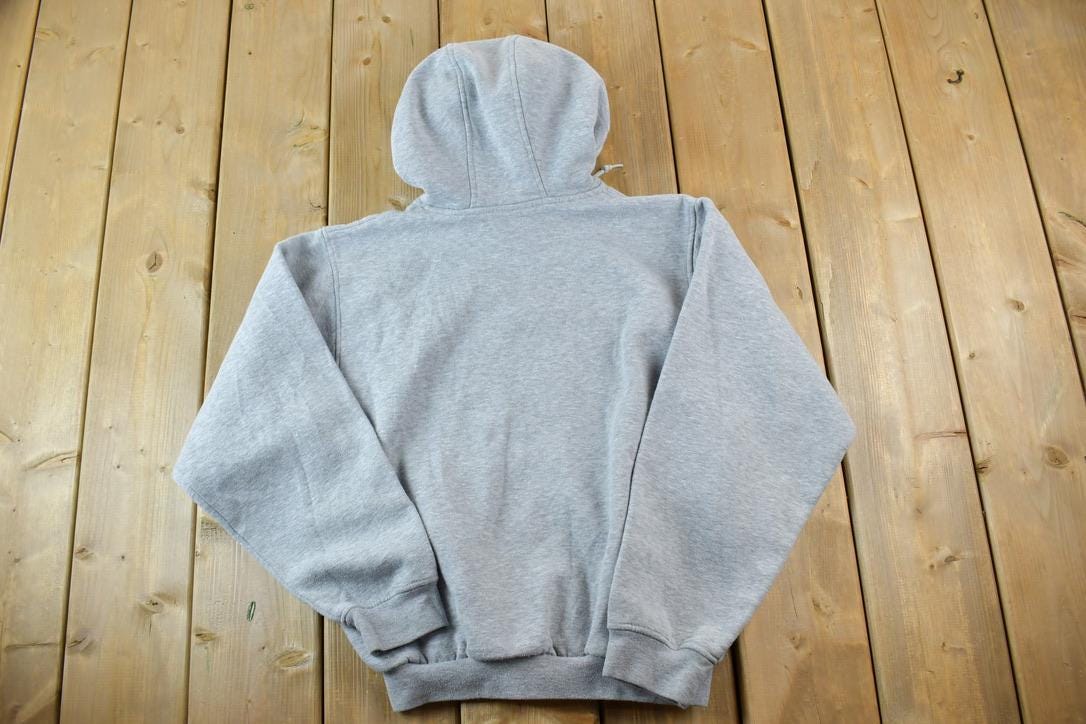 Vintage 1990s Nike Embroidered Mini Swoosh Hoodie Sweatshirt