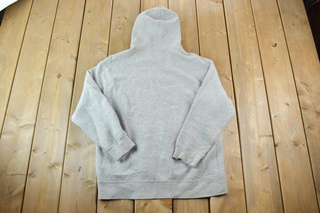 Vintage 1990s Nike Embroidered Mini Swoosh Hoodie Sweatshirt