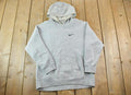Vintage 1990s Nike Embroidered Mini Swoosh Hoodie Sweatshirt