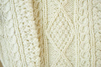 Vintage 1990s 100% Wool Cable Knit Crewneck Sweater