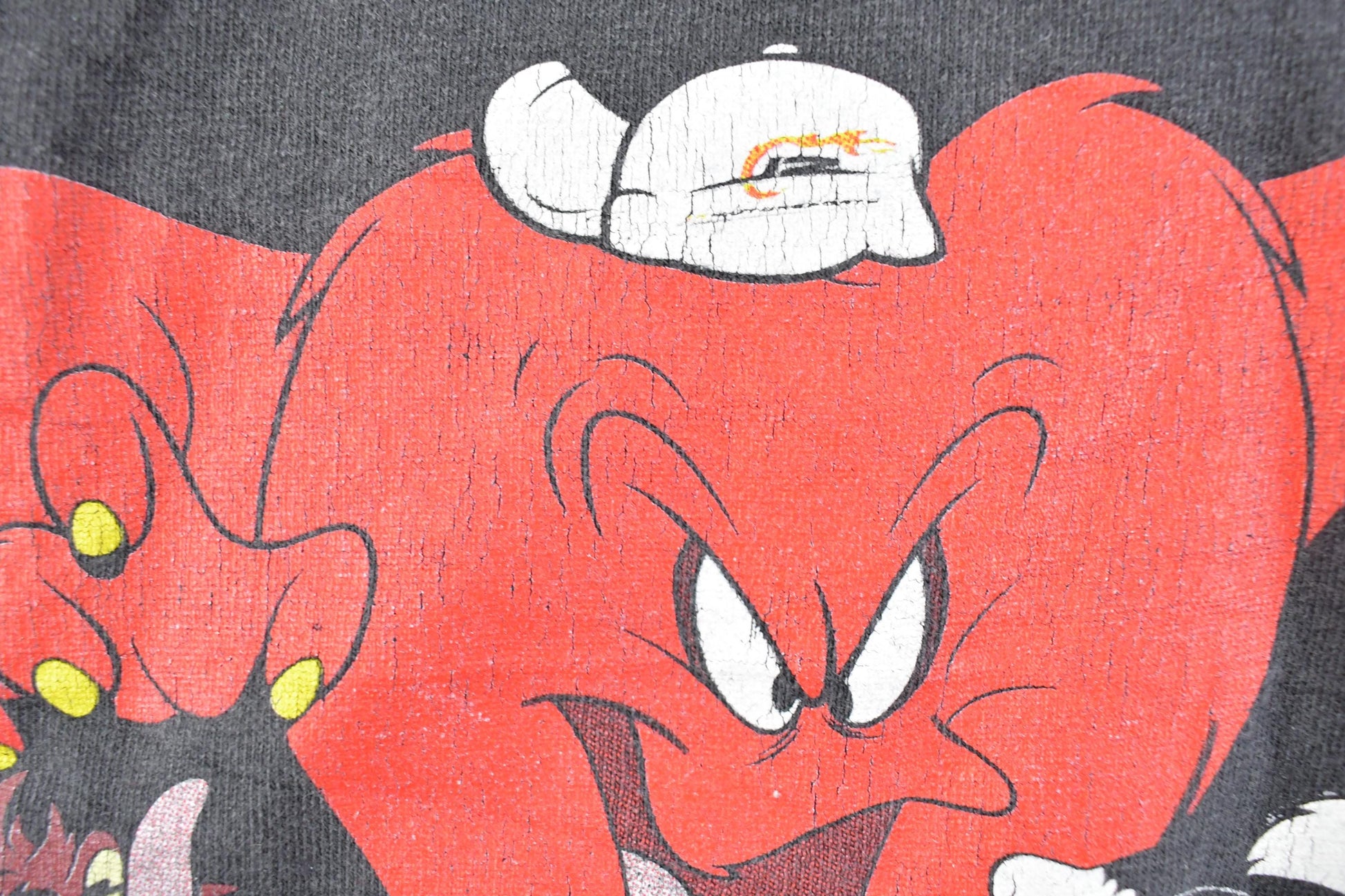 Vintage 1990s Dale Jr Looney Toons Monte Carlo Race Car Racing Graphic T-Shirt