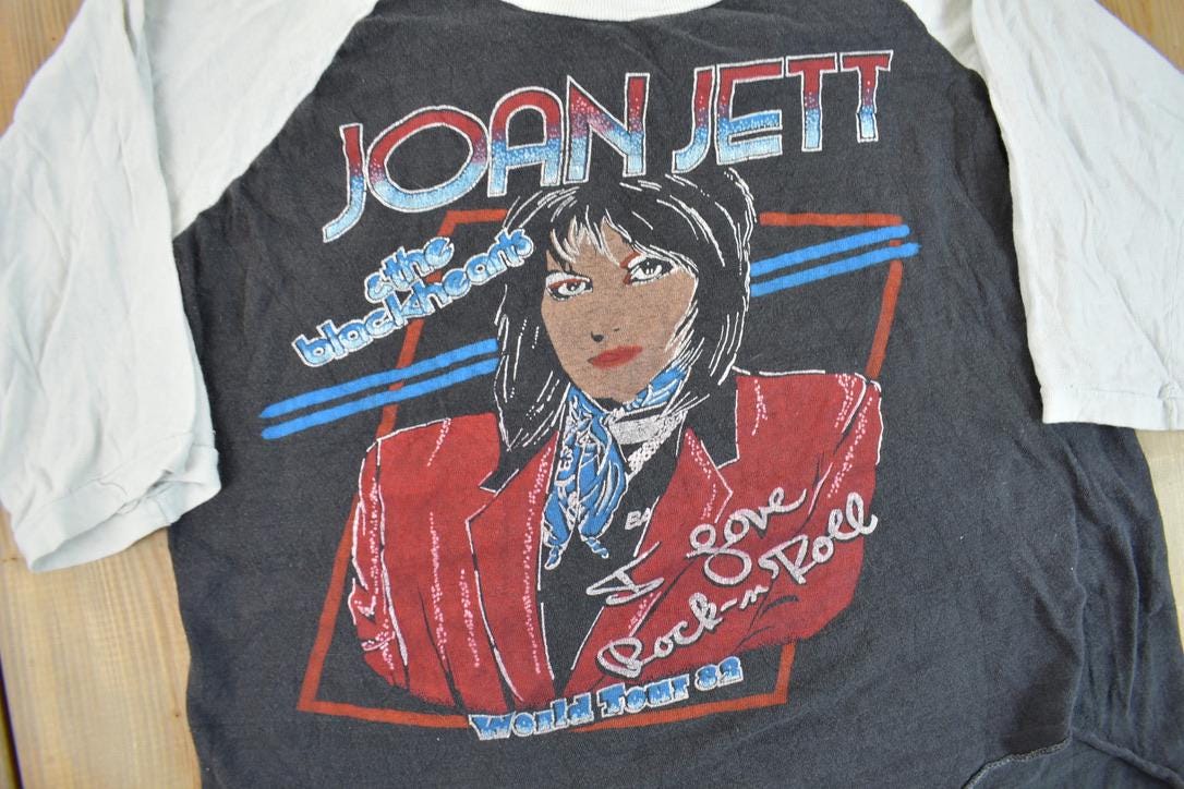 Vintage 1982 Joan Jett & The Blackhearts World Tour Raglan Band Tee