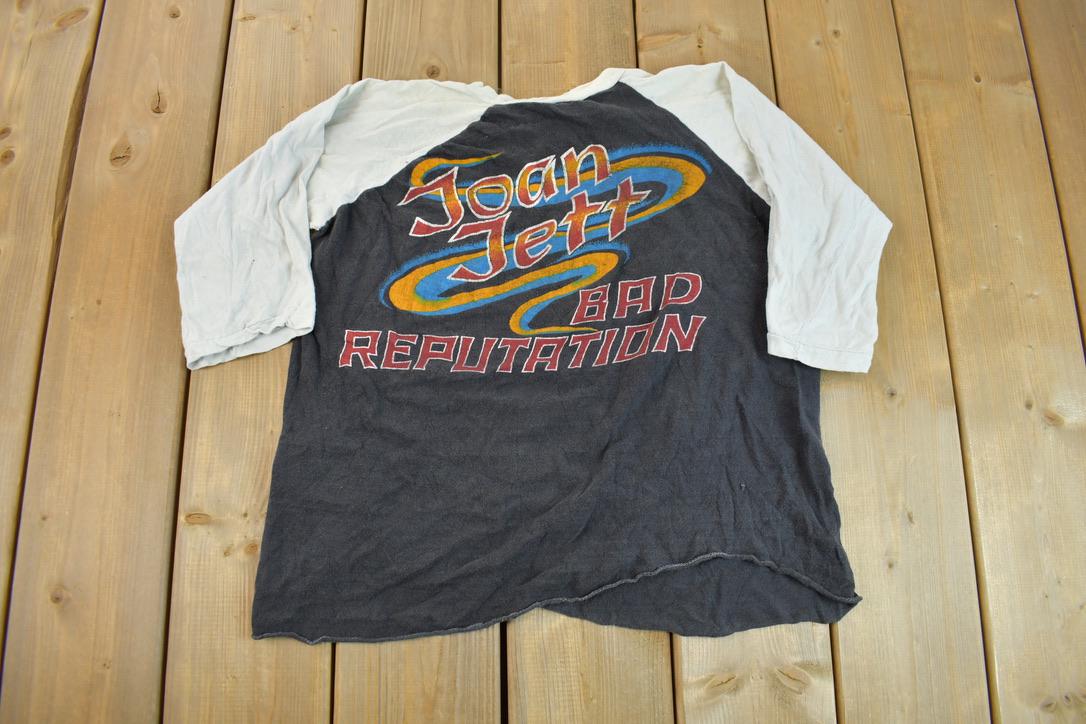 Vintage 1982 Joan Jett & The Blackhearts World Tour Raglan Band Tee