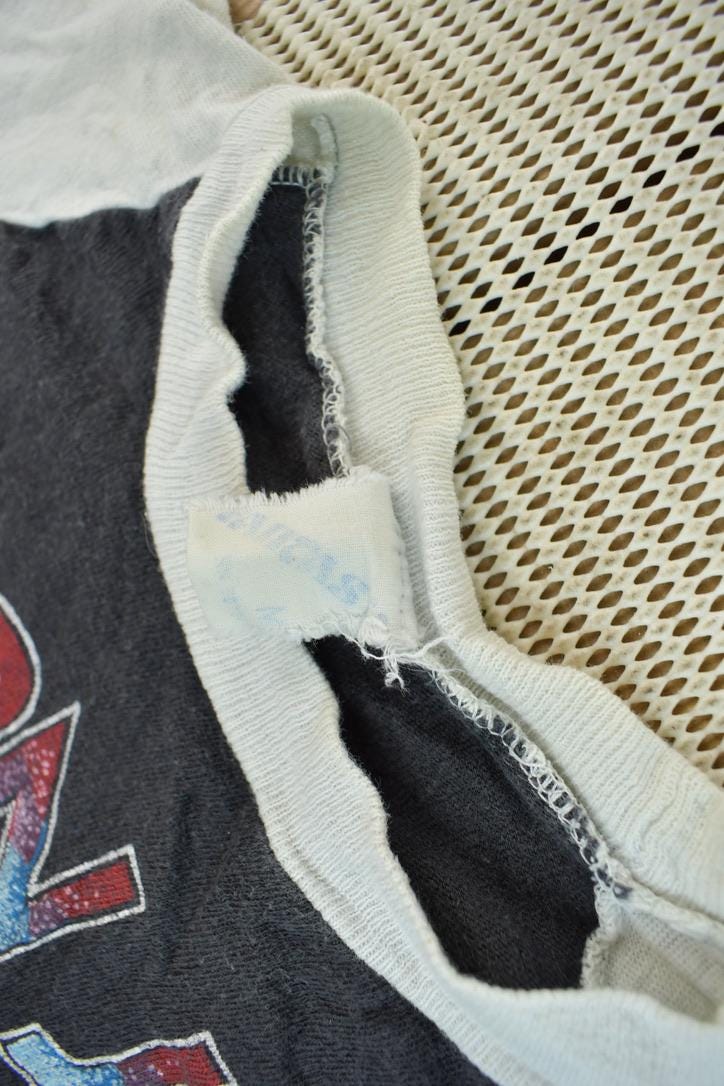 Vintage 1982 Joan Jett & The Blackhearts World Tour Raglan Band Tee