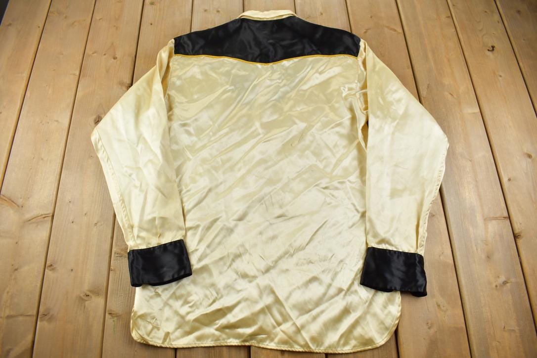 Vintage 1950s Gadabout Embroidered Cowboy Boot Shirt