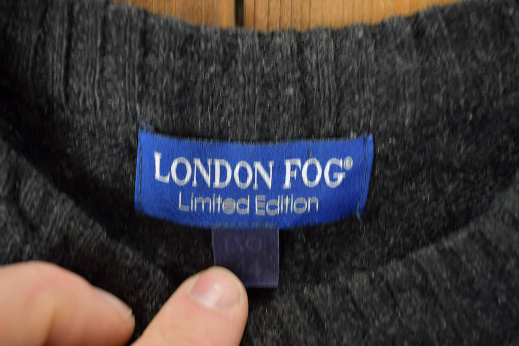 Vintage 1990s London Fog Limited Edition Knit Crewneck Sweater