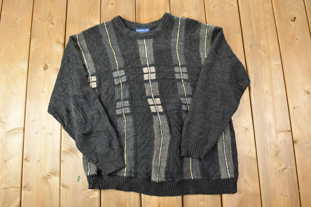 Vintage 1990s London Fog Limited Edition Knit Crewneck Sweater