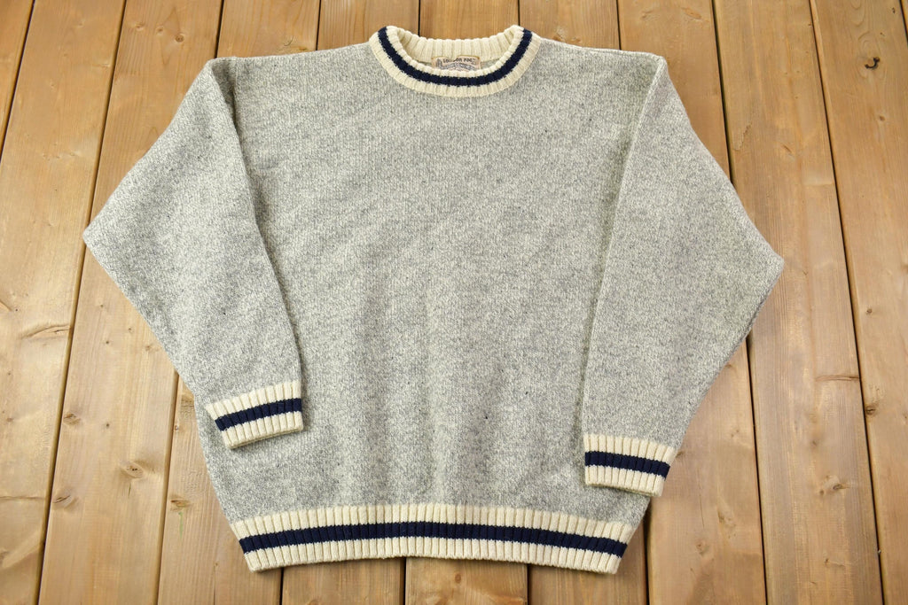 Vintage 1990s London Fog Heavy Knit Crewneck Sweater