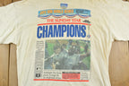 Vintage 1992 Deadstock Toronto Blue Jays World Series Sunday Star MLB Souvenir T-Shirt