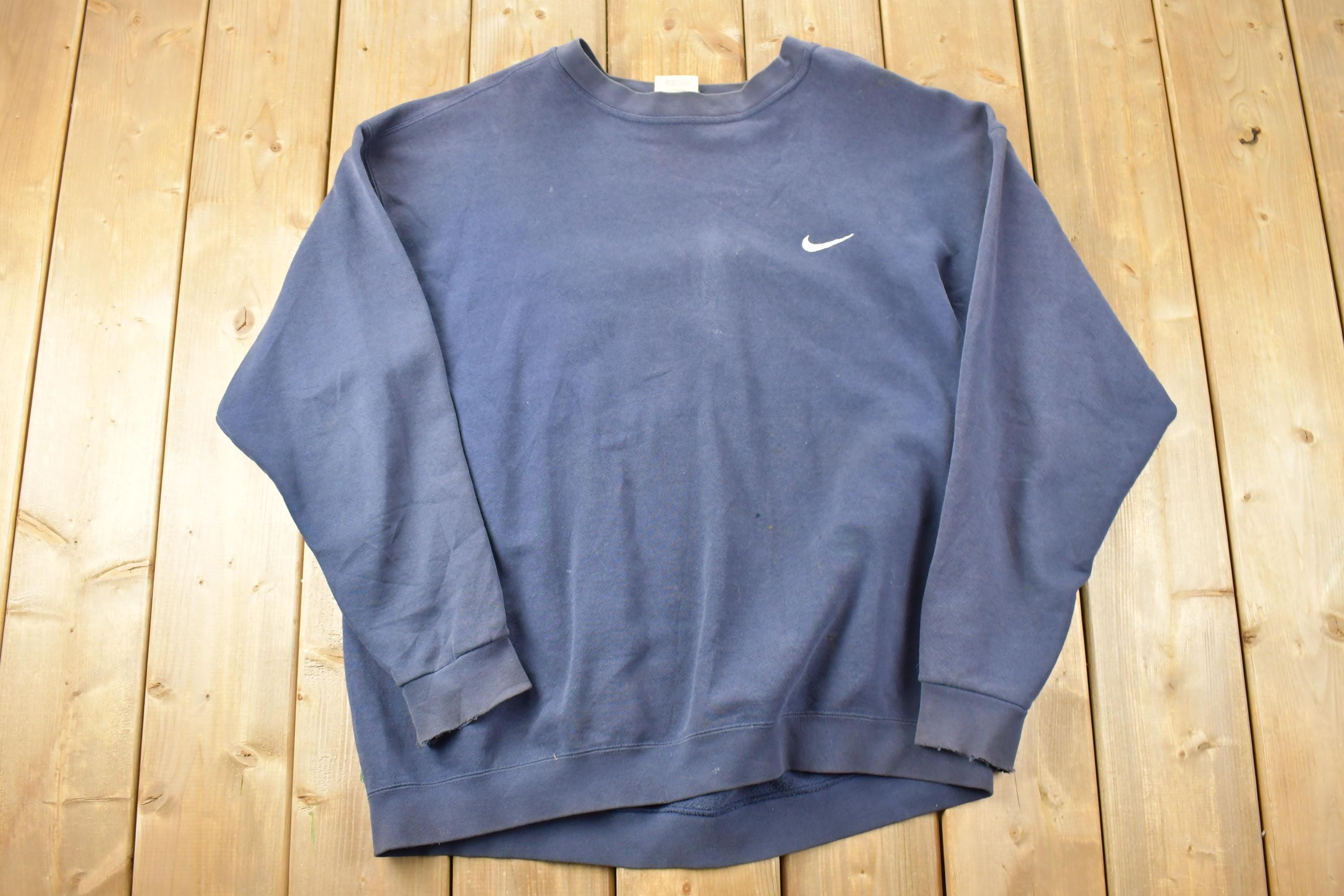 Vintage 1990s Nike Embroidered Mini Swoosh Crewneck Sweatshirt