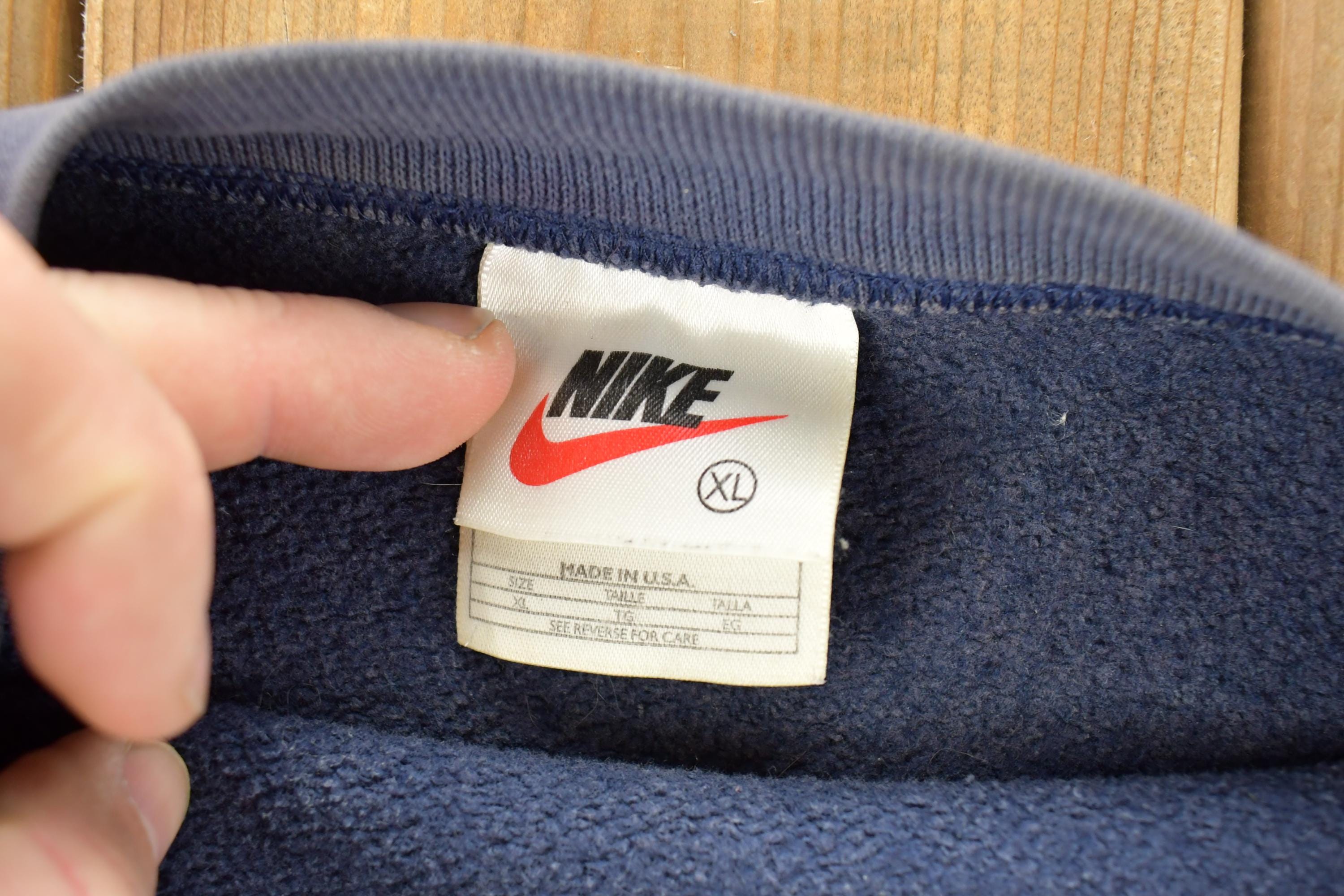 Vintage 1990s Nike Embroidered Mini Swoosh Crewneck Sweatshirt