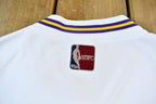 Vintage Deadstock Y2K Hardwood Classics LA Lakers NBA Basketball Embroidered Warmup Jacket & Shorts Set