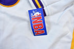 Vintage Deadstock Y2K Hardwood Classics LA Lakers NBA Basketball Embroidered Warmup Jacket & Shorts Set