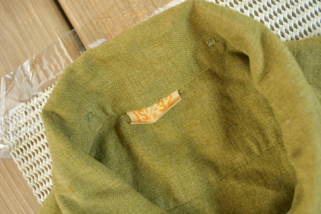 Vintage 1960s OG-107 Military Sateen Shirt