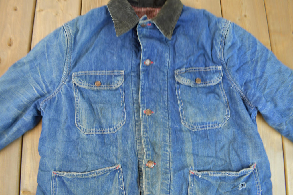 Vintage 1960s Big Mac Blanket Lined Denim Chore Coat