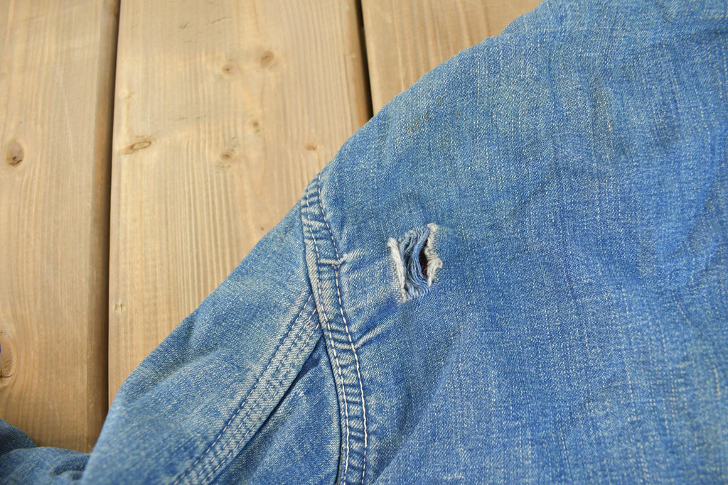 Vintage 1960s Big Mac Blanket Lined Denim Chore Coat