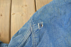 Vintage 1960s Big Mac Blanket Lined Denim Chore Coat