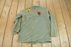 Vintage 1960s US Military Patchwork Sateen Shirt