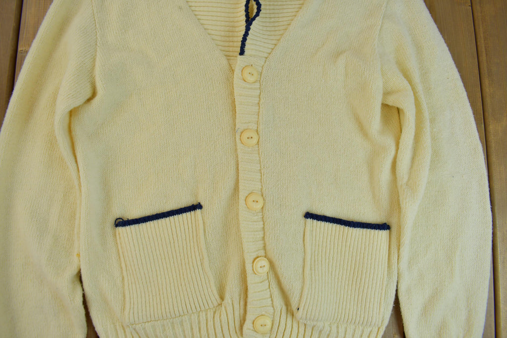 Vintage 1950s Shawl Collar Knit Cardigan Sweater