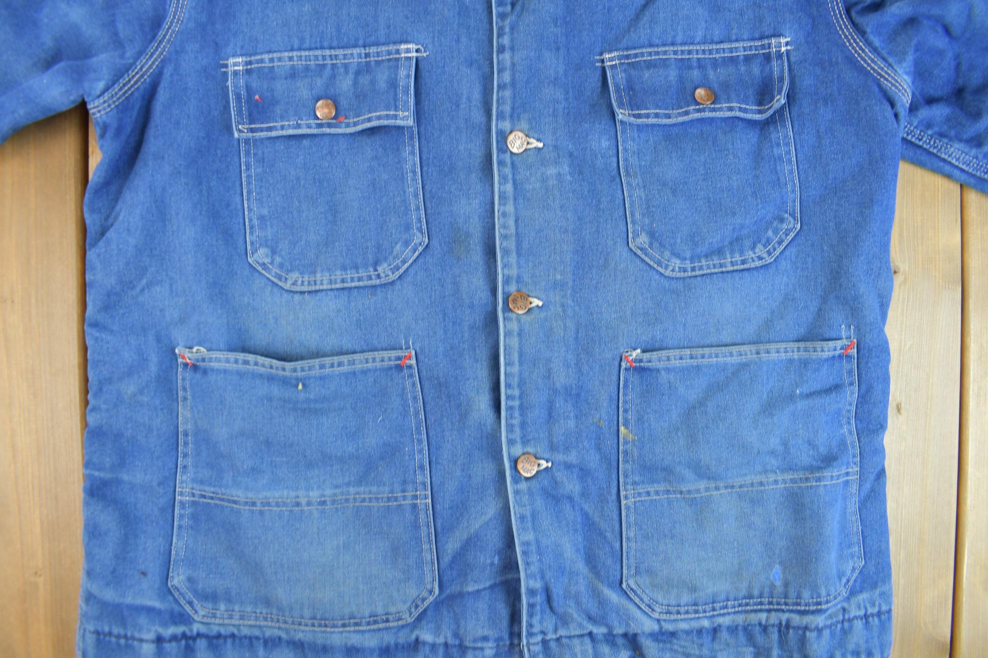 Vintage 1970s Big Mac Blanket Lined Denim Chore Coat