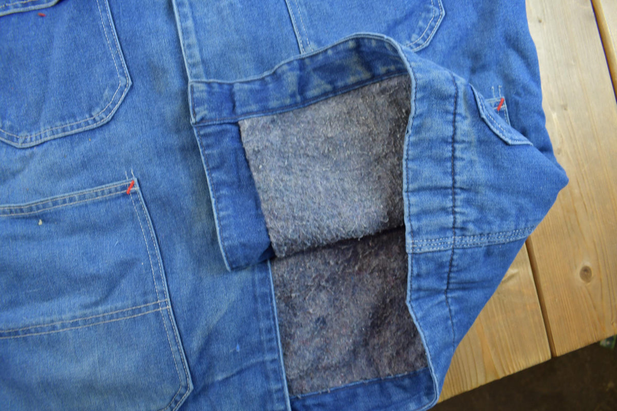 Vintage 1970s Big Mac Blanket Lined Denim Chore Coat