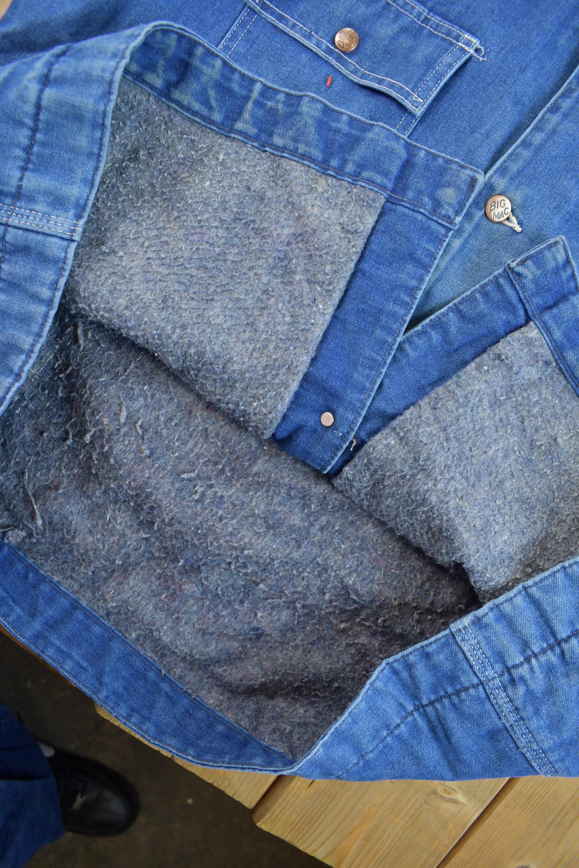 Vintage 1970s Big Mac Blanket Lined Denim Chore Coat