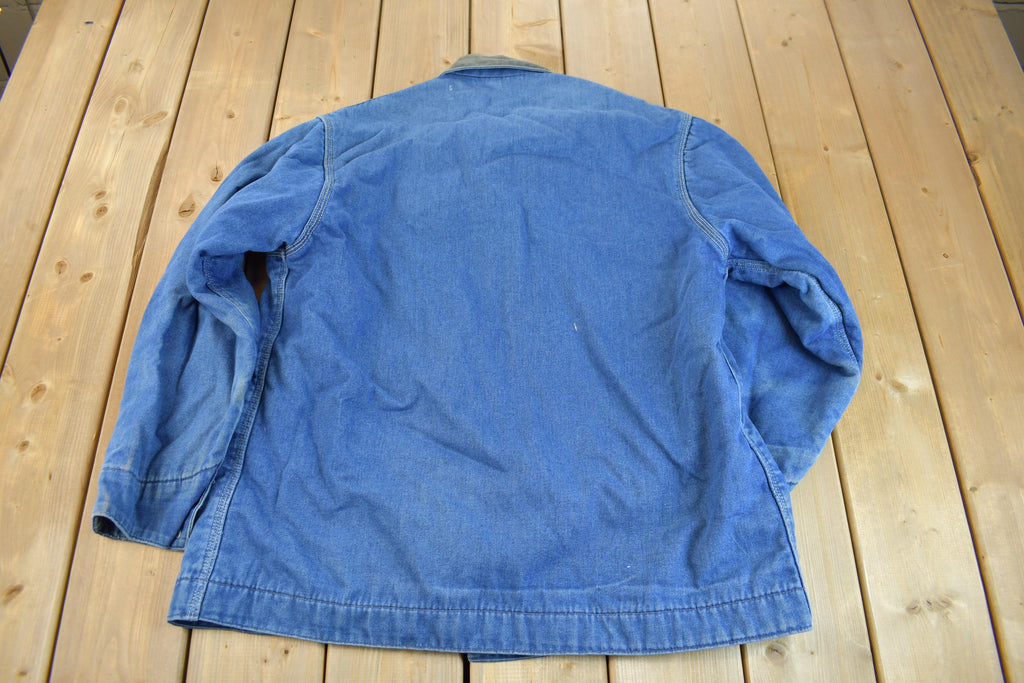 Vintage 1970s Big Mac Blanket Lined Denim Chore Coat