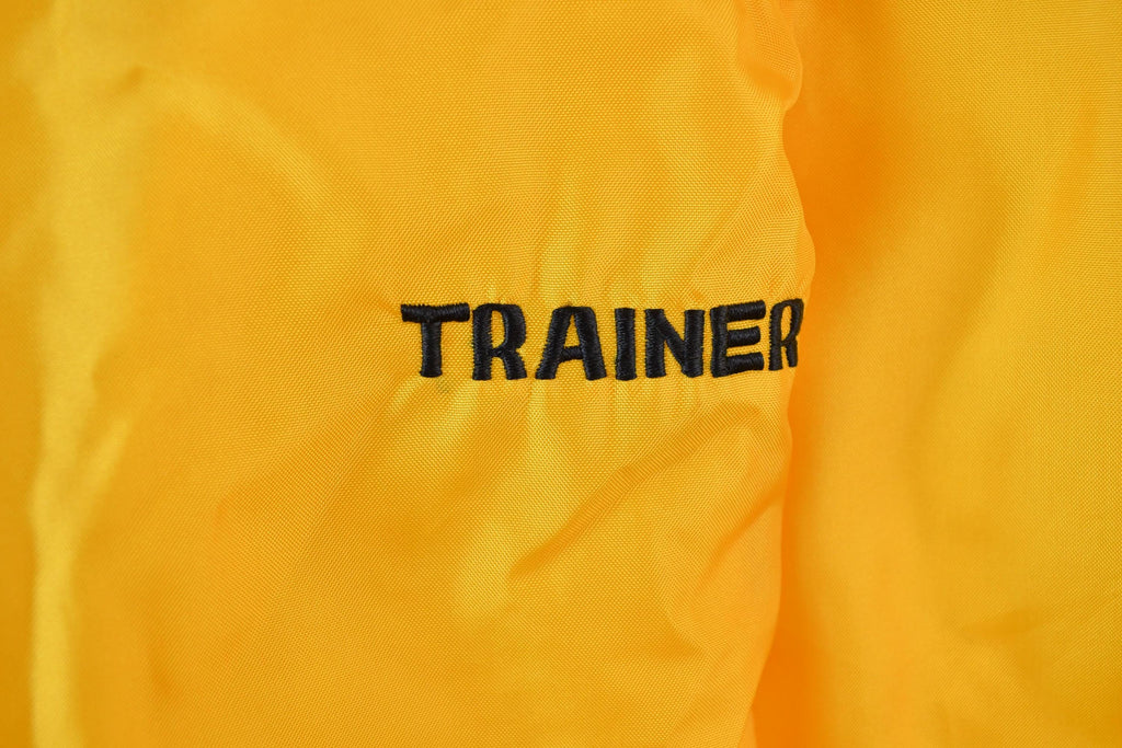 Vintage 1973 1974 Ontario Midget Langton Champs Satin Varsity Button Up Trainer Jacket Made In USA