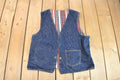 Vintage 1960s Big E Levis Reversible Jean Jacket Vest
