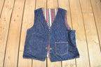 Vintage 1960s Big E Levis Reversible Jean Jacket Vest