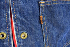 Vintage 1960s Big E Levis Reversible Jean Jacket Vest