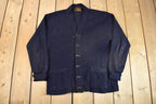 Vintage 1950s Blank Wool Knit Cardigan Sweater