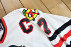 Vintage 1990s Chris Chelios #7 Chicago Blackhawks NHL CCM Hockey Jersey