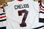 Vintage 1990s Chris Chelios #7 Chicago Blackhawks NHL CCM Hockey Jersey
