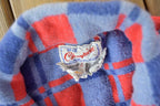 Vintage 1960s Champion Button Up Plaid Flannel Trucker Shirt