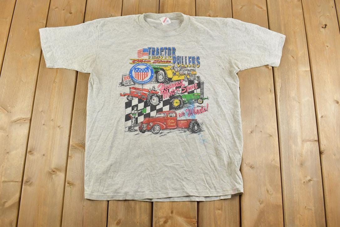 Vintage 1980s Ohio State Tractor Pullers Souvenir T-Shirt