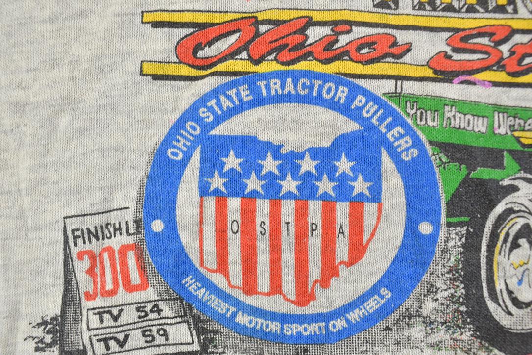 Vintage 1980s Ohio State Tractor Pullers Souvenir T-Shirt