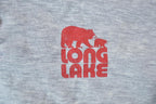Vintage 1990s Long Lake Bear Collared Crewneck Sweatshirt