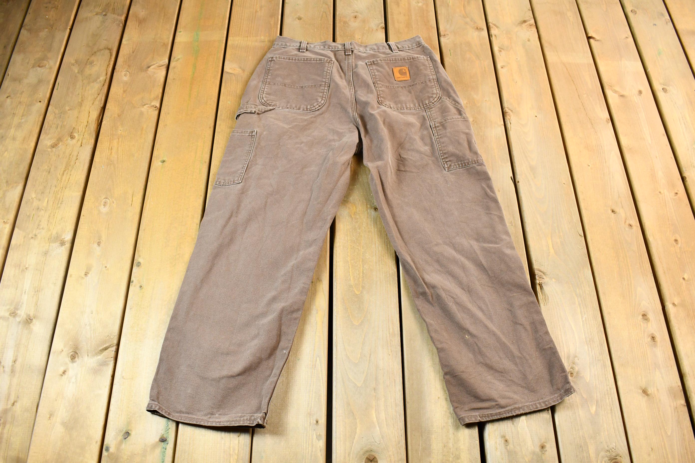 Vintage 1990s Brown Carhartt Work Pants Size 32 x 28