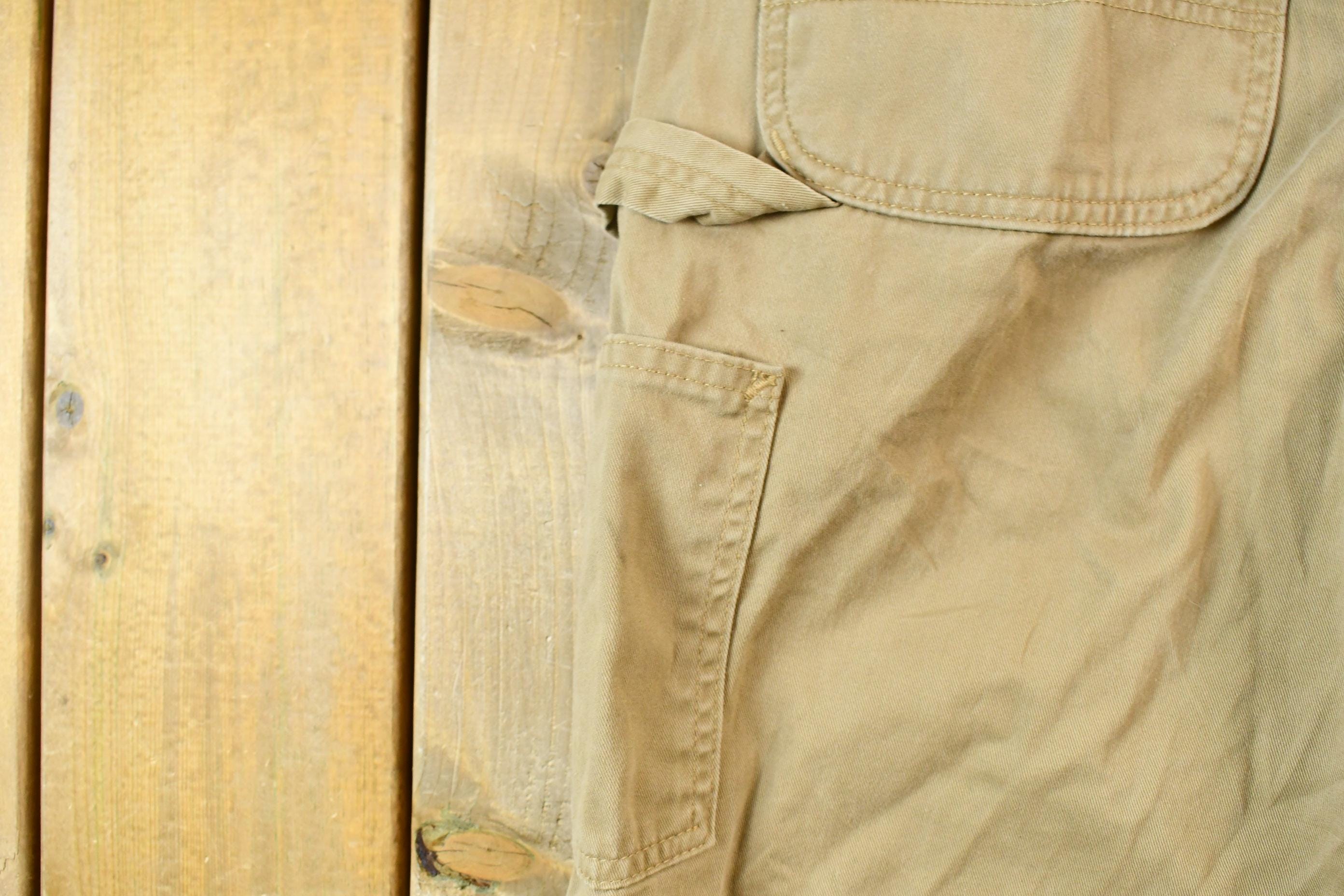 Vintage 1990s Light Tan Carhartt Work Pants Size 32 x 28