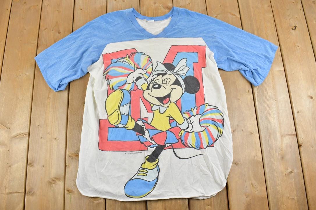 Vintage 1980s Minnie Mouse Disney Cartoon Promo T-Shirt