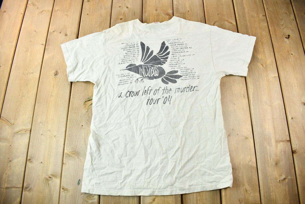 Vintage 2004 Incubus A Crow Left Of The Murder Tour Graphic Band Tee