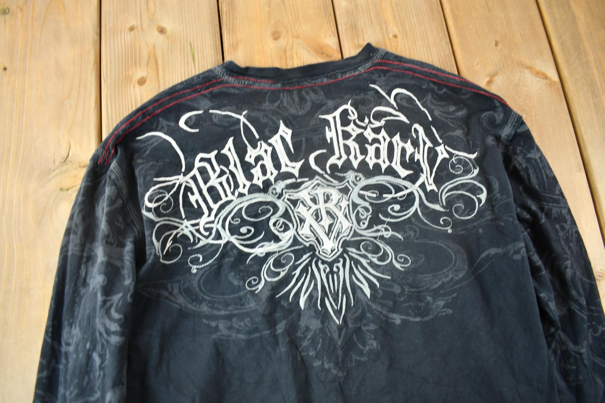 Vintage Y2K Embroidered Long Sleeve Punk Style T-Shirt