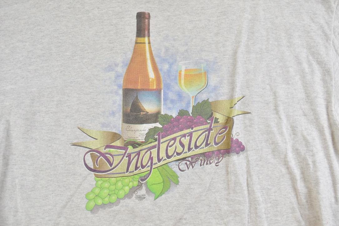 Vintage Y2K Ingleside Wine Souvenir T-Shirt