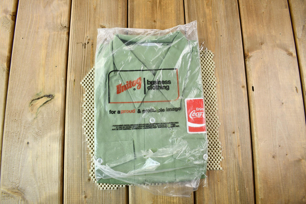 Vintage 1970s Coca Cola Embroidered Button Up Shirt