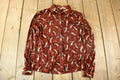 Vintage 1970s All Over Print Psychedelic StyleBlouse