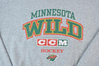 Vintage 1990s Minnesota Wild NHL CCM Hockey Crewneck Sweatshirt